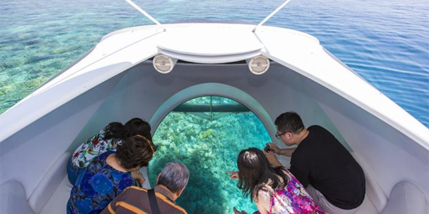 Glass Bottom Boat Ride in Andaman